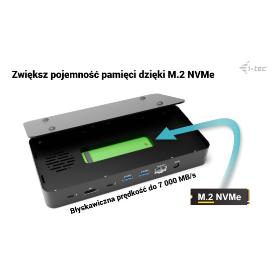Stacja dokująca Thunderbolt 5 Triple Display Docking Station M.2 slot 6xUSB 2.5 GLAN PD 140W