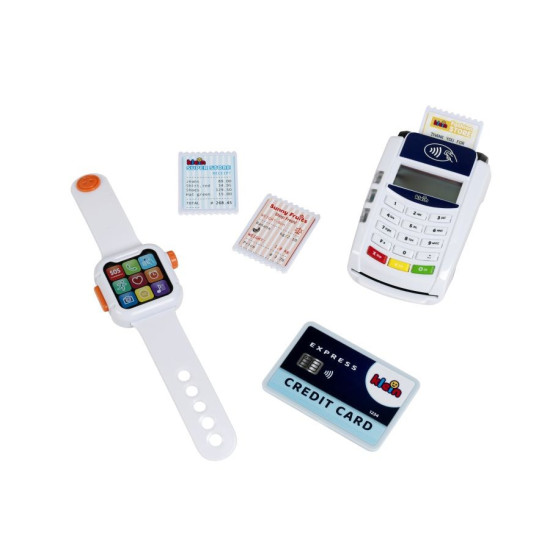 Terminal płatniczy i smartwatch