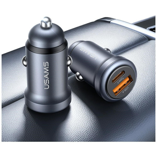Ładowarka samochodowa 30W USB-A/USB-C CC322 