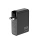 Ładowarka uniwersalna GaN 100W LCD 3xUSB-C 1xUSB-A czarna