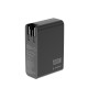 Ładowarka uniwersalna GaN 100W LCD 3xUSB-C 1xUSB-A czarna