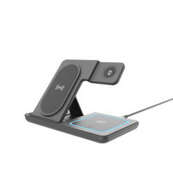 Ładowarka bezprzewodowa 3w1 15W Apple-Iphone, Watch, Airpods czarna