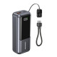 PowerBank LCD 10000mAh QC3.0 20W szary