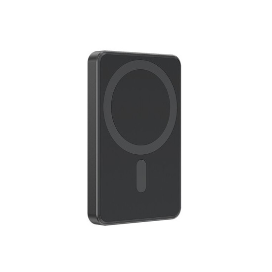 PowerBank bezprzewodowy, magnetyczny 5000mAh 15W czarny
