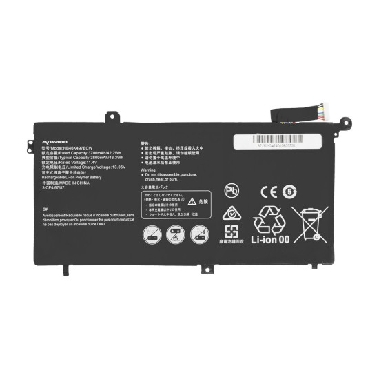 Bateria do Huawei Matebook D Series HB46K497ECW - 3700 mAh (42.2 Wh)