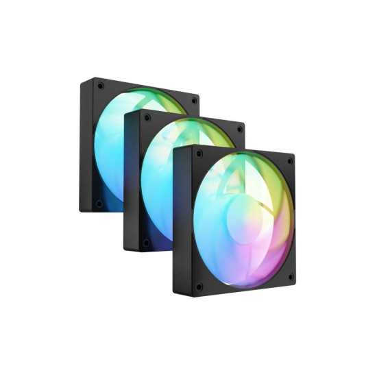 Zestaw 3 wentylatorów Fury Sai S12 ARGB PWM czarny 