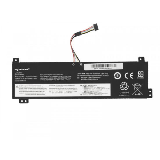 Bateria L17L2PB3 do Lenovo V130-15IGM V330-15IKB V530-14IKB V530-15IKB - 4750 mAh (37 Wh)