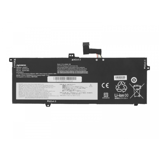 Bateria L18C6PD1 L18M6PD1 do Lenovo ThinkPad X13 X390 X395 - 4220 mAh (48 Wh)