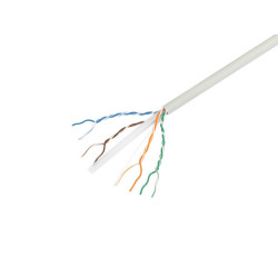 Kabel LAN UTP kat.6 305m drut CU LSZH CPR + FLUKE PASSED szary