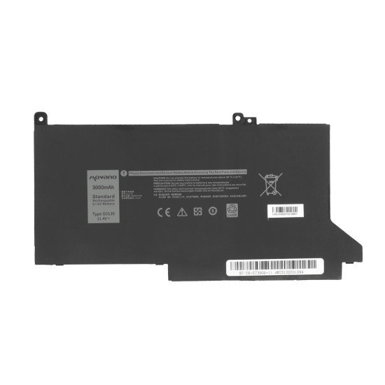 Bateria DJ1J0 C27RW do Dell Latitude 7280 7290 7380 7390 7480 7490 - 11.4V - 3000 mAh (34 Wh)