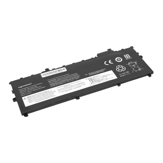 Bateria 01AV430 do Lenovo ThinkPad X1 Carbon 5 6 2017 2018 - 4650 mAh (54 Wh)