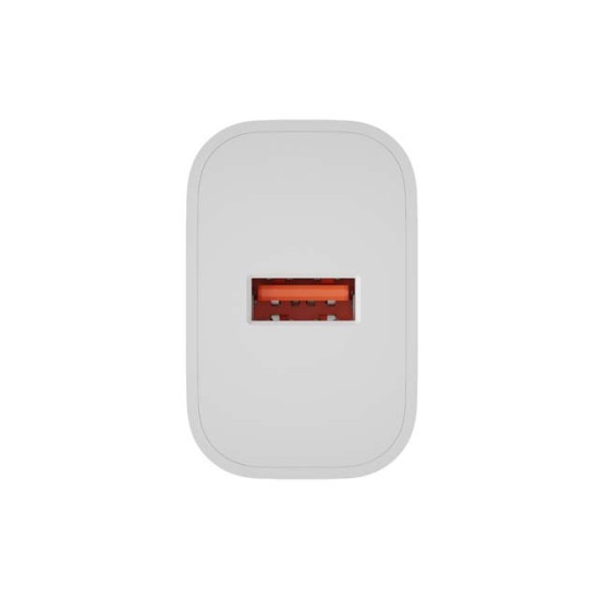 Ładowarka sieciowa Ribera 1xUSB-A 18W biała 