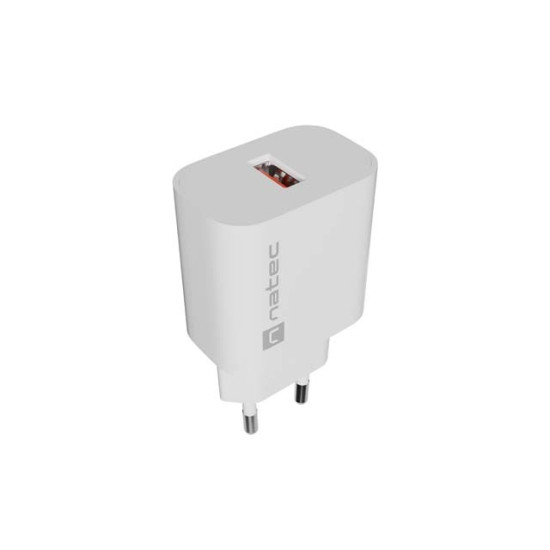 Ładowarka sieciowa Ribera 1xUSB-A 18W biała 
