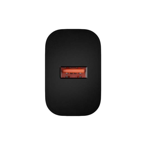 Ładowarka sieciowa Ribera 1xUSB-A 18W czarna 