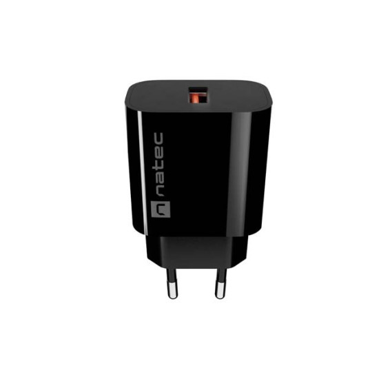 Ładowarka sieciowa Ribera 1xUSB-A 18W czarna 