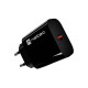 Ładowarka sieciowa Ribera 1xUSB-A 18W czarna 