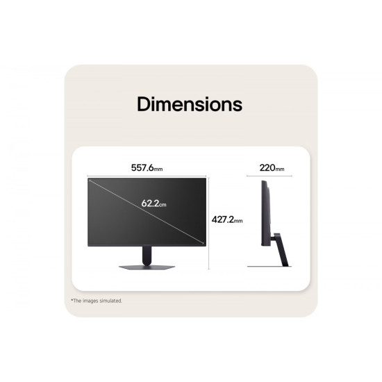 Monitor 24.4 cala 25G523B-B IPS FHD