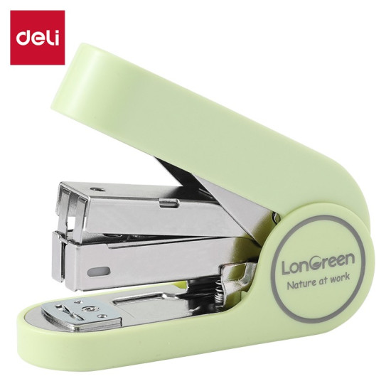 Zszywacz LonGreen EM416 do 25 kartek zielony