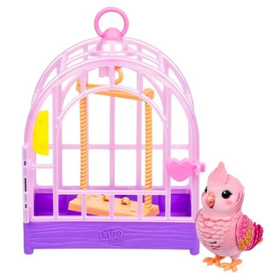 Figurka interaktywna Little Live Pets - Mój prawdziwy ptaszek różowy