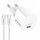 Ładowarka uniwersalna Mini GaN 20W z kablem 1m, USB-C P.D 3.0 