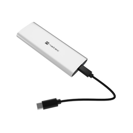 Obudowa SSD zewnętrzna RHINO M.2 NVME USB-C 3.2 arctic silver 