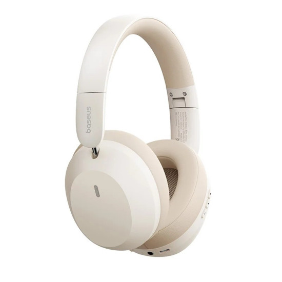 Słuchawki nauszne bluetooth 5.3 BASS 35 MAX beżowe