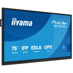 Monitor 75 cali TE7513A-B3AG INFRARED, 40pkt, IPS, 4K, 500cd, 1200:1, WiFi, USB, ANDROID 14, Google EDLA, 2x20W, uchwyt ścienny