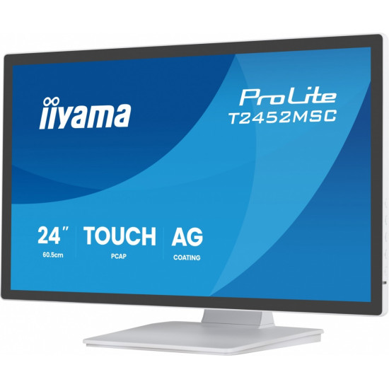 Monitor 24 cale  T2452MSC-W2AG 10PKT,POJ,IPS,HDMI,DP,420cd, biały