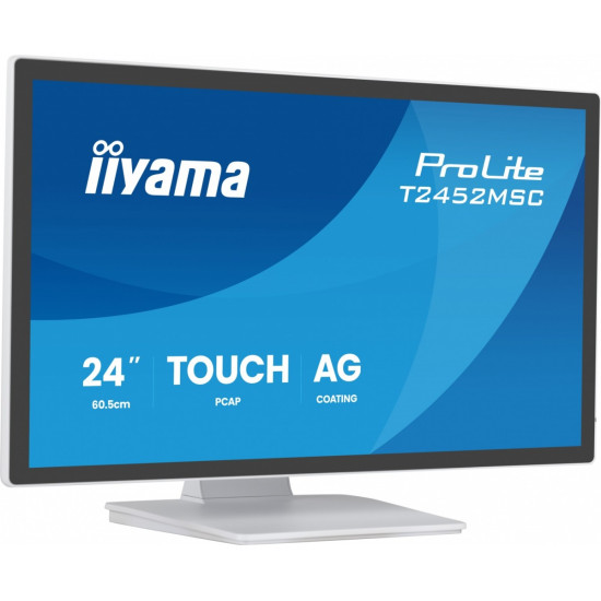 Monitor 24 cale  T2452MSC-W2AG 10PKT,POJ,IPS,HDMI,DP,420cd, biały