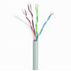Kabel UTP KAT 5 drut AL- CU 305M szary