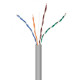 Kabel UTP KAT 5 drut AL- CU 305M szary