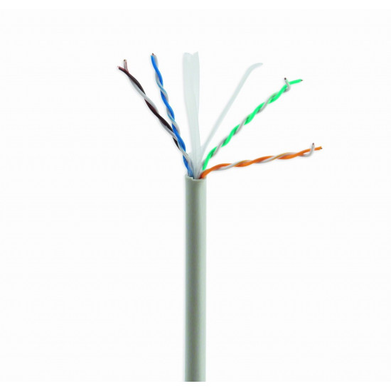 Kabel UTP KAT 6 drut AWG24 100m szary 