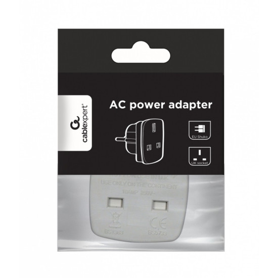Adapter zasilania ANG/PL (Wtyk PL/Gniazdo ANG) 