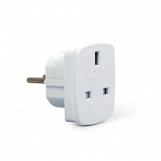 Adapter zasilania ANG/PL (Wtyk PL/Gniazdo ANG) 