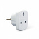 Adapter zasilania ANG/PL (Wtyk PL/Gniazdo ANG) 