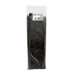 Opaska zaciskowa nylon 25cm/3.6mm (100szt) czarna 