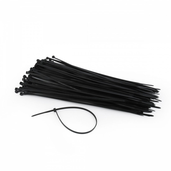 Opaska zaciskowa nylon 25cm/3.6mm (100szt) czarna 