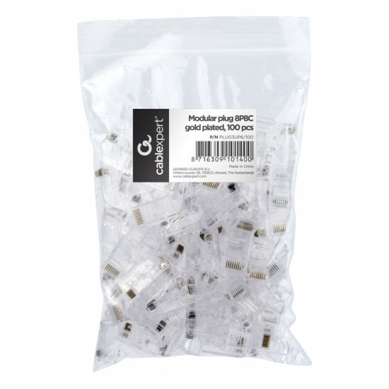 Wtyk sieciowy RJ45 30U 100 sztuk