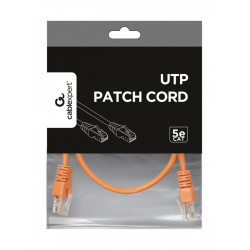 Patch cord kat.5e osłonka zalewana 0.25M pomarańczowy 