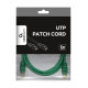 Patch cord kat.5e osłonka zalewana 1.5M zielony 