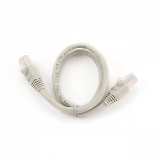 Patch cord UTP kat.6 0.5m szary 