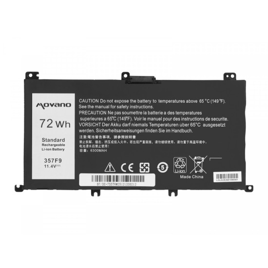 Bateria 357F9 do Dell Inspiron 5577 7557 - 6300 mAh (72 Wh)