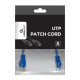 Patch cord Kat.6 UTP 0.25m niebieski 