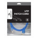 Patch cord Kat.6 UTP 0.5m niebieski 