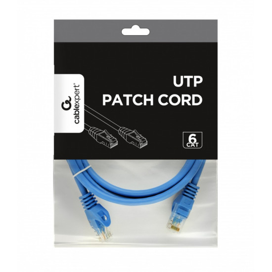 Patch cord Kat.6 UTP 2m niebieski 