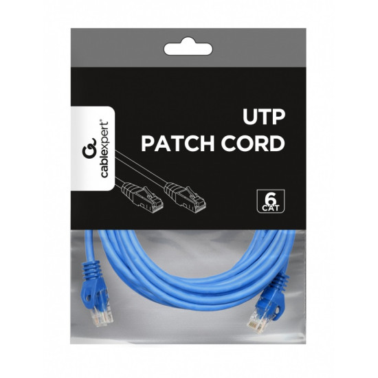 Patch cord Kat.6 UTP 3m niebieski 