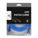 Patch cord Kat.6 UTP 5m niebieski 