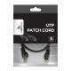 Patch cord Kat.6 UTP 0.5m czarny 