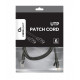 Patch cord Kat.6 UTP 1m czarny 