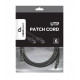 Patch cord Kat.6 UTP 3m czarny 